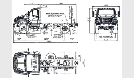 shassi-ural-80-43206-6152-67-4x4